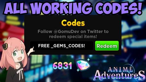 codes for anime adventures|anime adventures codes 2023 roblox.